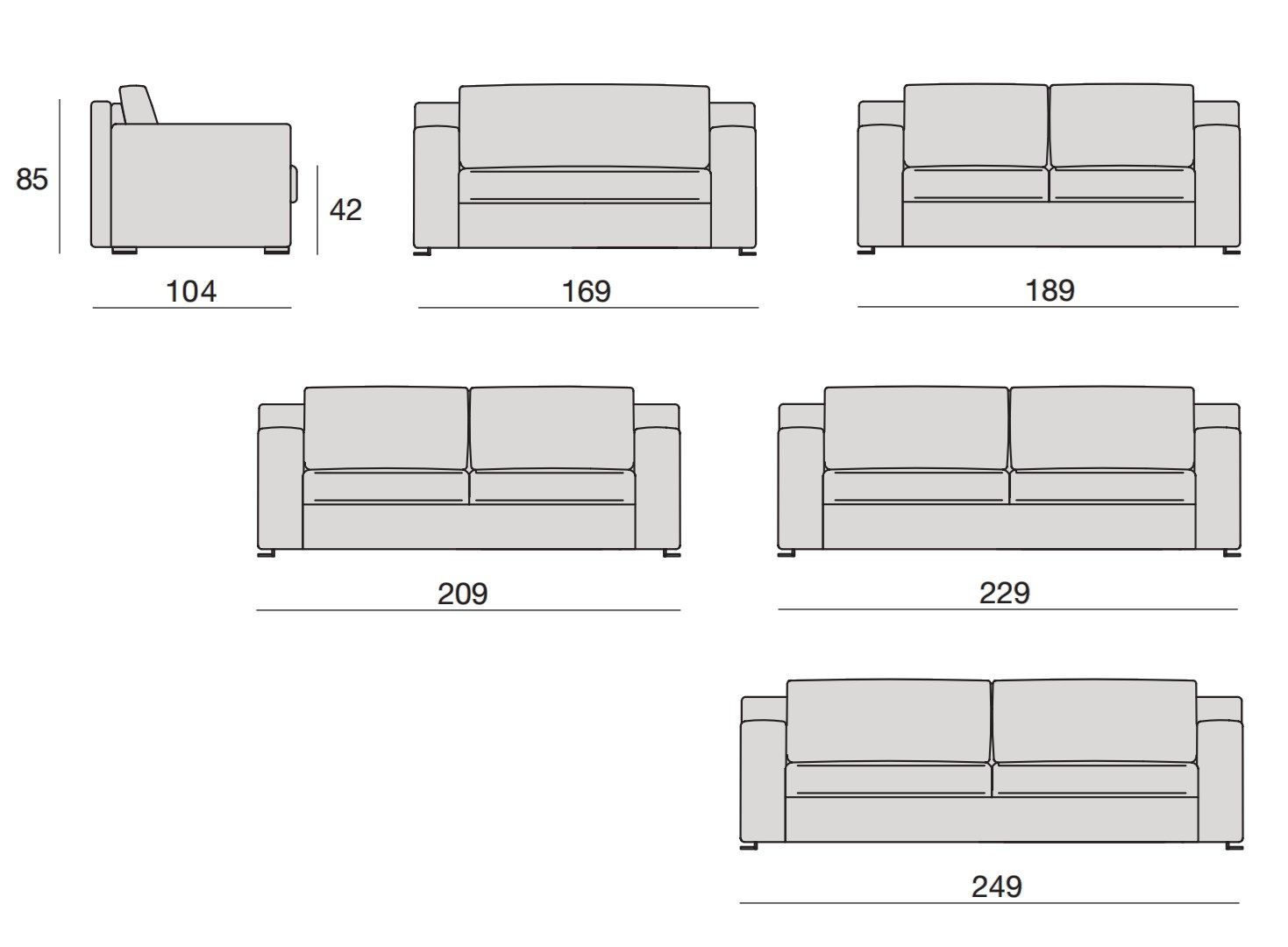 Ткань раскладной диван-кровать CTS SALOTTI Роджер ARCH-00030992 - Вид №7