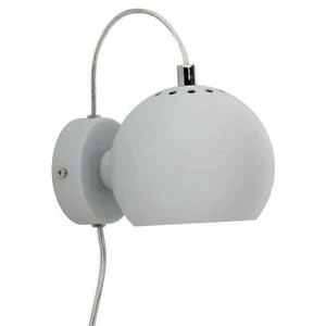 Лампа настенная Ball, светло-серая, матовое покрытие