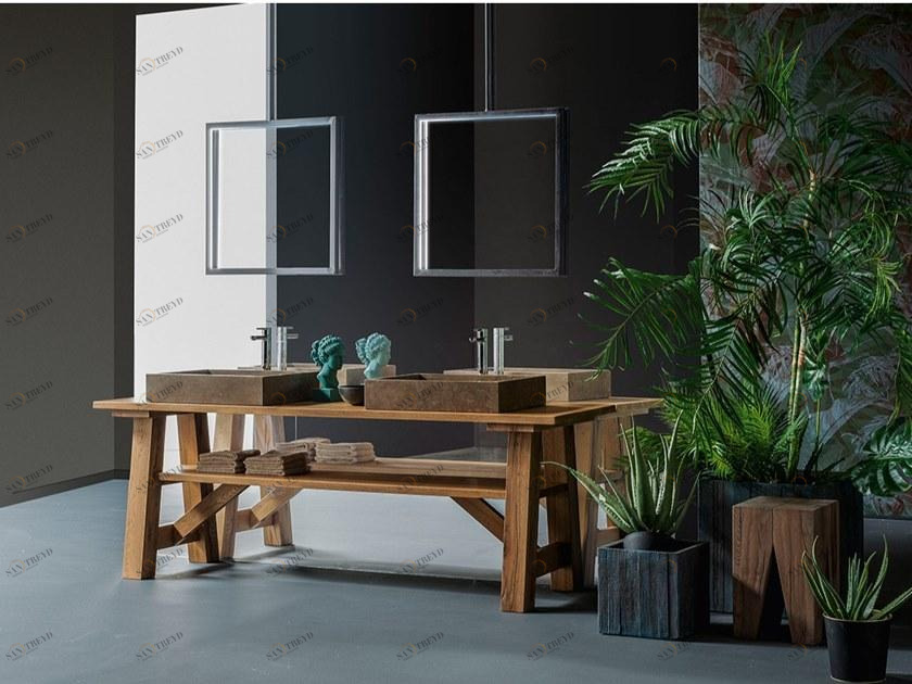 Devina Nais Двойная тумба под умывальник из массива дерева sun-id-1403337