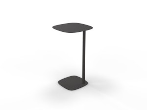 Высокий стальной журнальный столик с порошковым покрытием