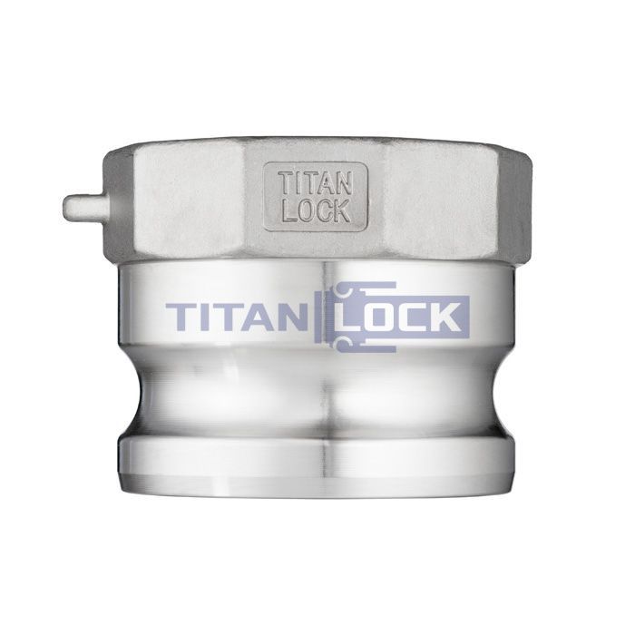 Камлок нержавеющий тип A ниппель, внутр. резьба BSP 4", AISI316, TL400ASS316 TITAN LOCK 
