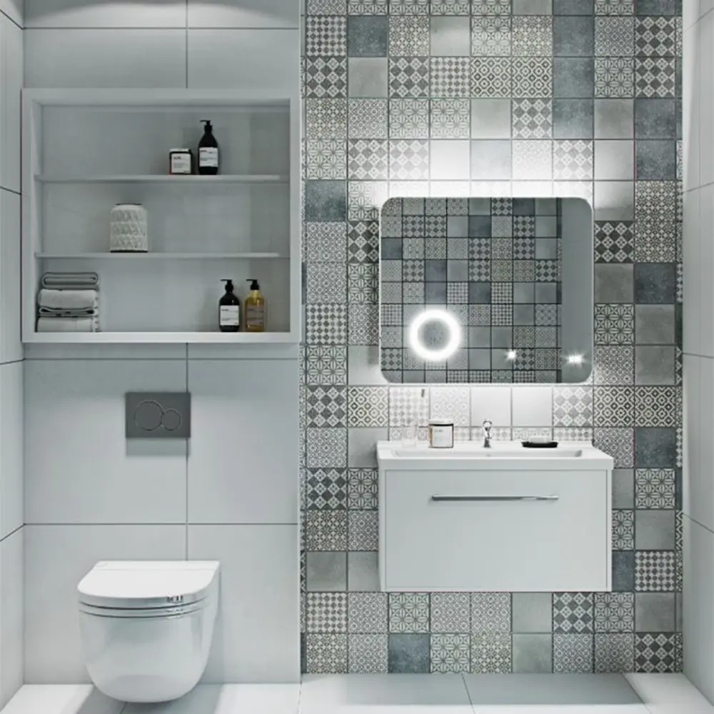 Тумба под раковину подвесная Aquaton Мерида 80 см цвет белый STLM-2005722 - Вид №7