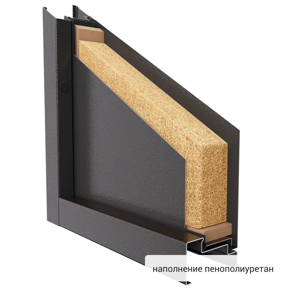 Дверь металлическая Стеф Блок, 960 мм, левая, цвет коричневый TOREX STLM-2183608 - Вид №6