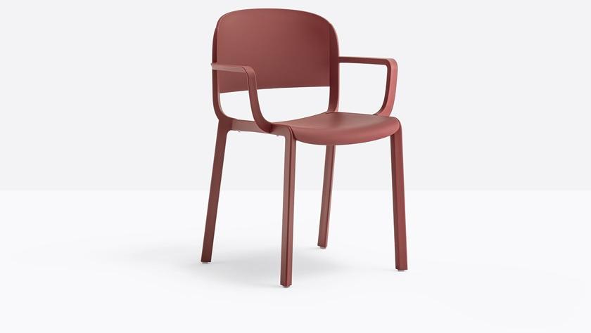 Pedrali Стул полипропиленовый с подлокотниками Dome 265 - Вид №2