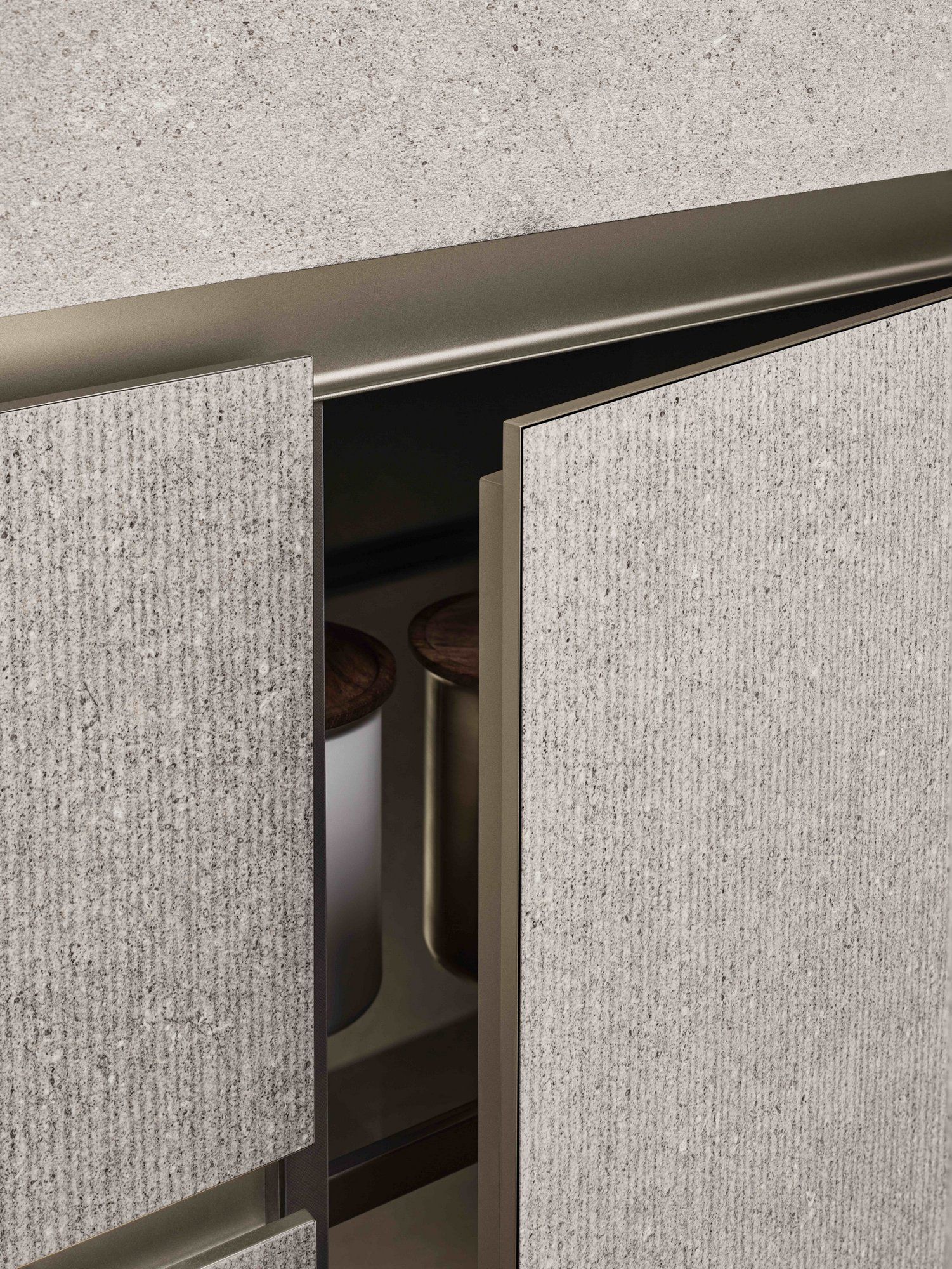 Кухня без ручек на заказ с полуостровом ERNESTOMEDA знак ARCH-00134842 - Вид №6