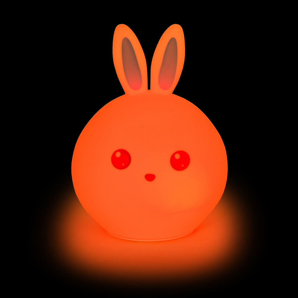 Ночник детский "Веселый зайчик с голубыми ушами" LITTLE LOVELY COMPANY  281703 Белый Santreyd  - Вид №7