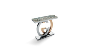 Прямоугольный консольный стол из спеченного камня