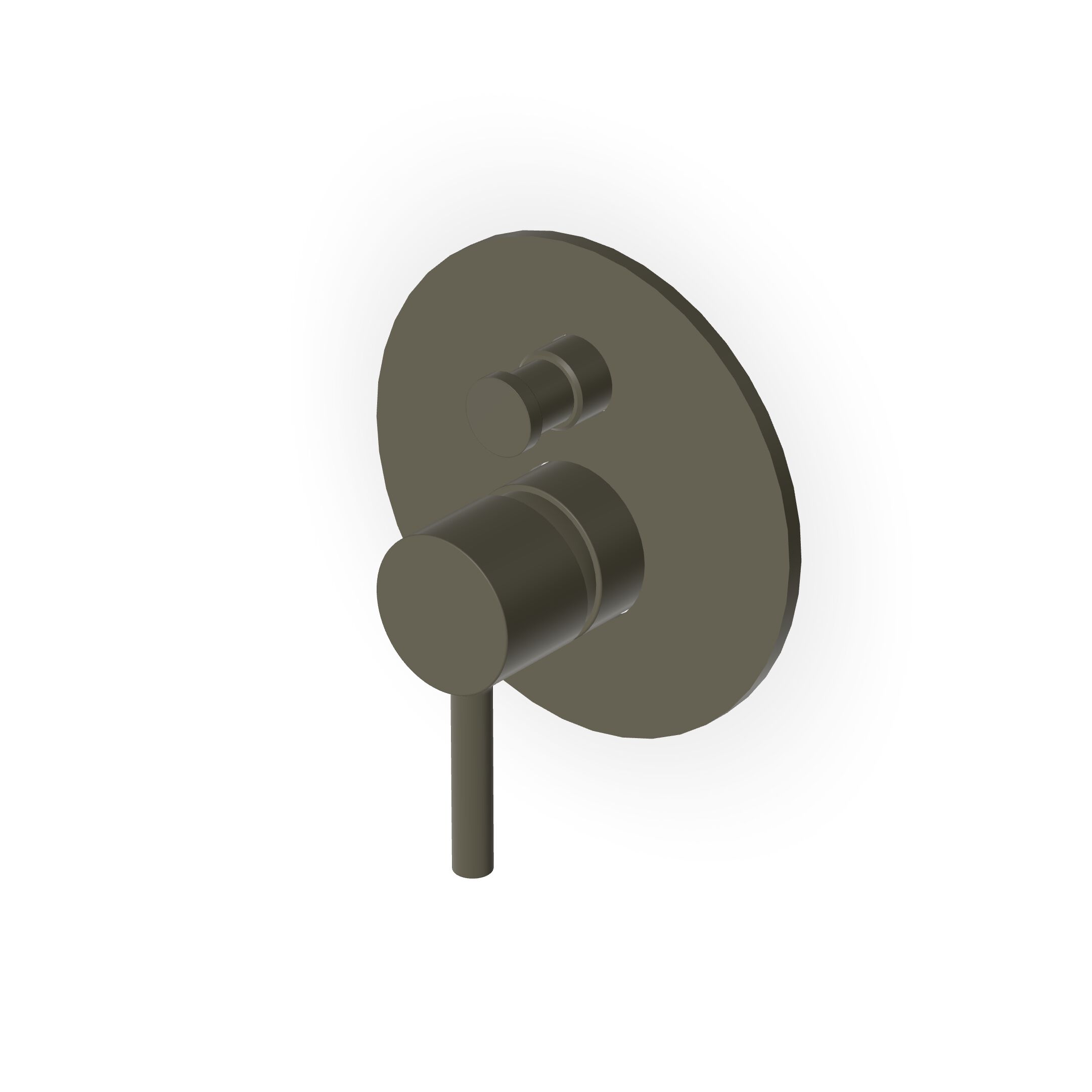 Однорычажный настенный смеситель для ванны / душа с переключателем Zucchetti Pan S ARCH-00086458 - Вид №3