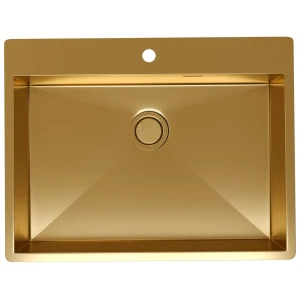 91922163 Мойка для кухни Reflexion Iseo RX2265GD 50x65 см глубина чаши 18.50 см нержавеющая сталь цвет золото STLM-1525039