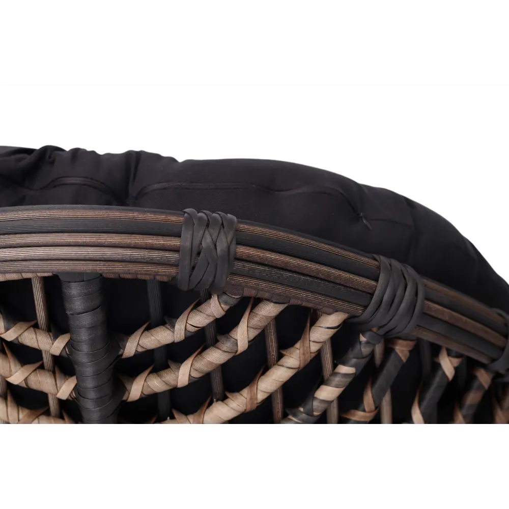 Кресло садовое Niko 85x83x82 см искусственный ротанг темно-коричневый Santreyd STLM-2159078 - Вид №6