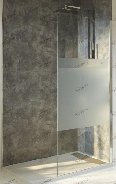 E22WD90-GA Фиксированное душевое ограждение с матовым стеклом 90 см Jacobdelafon CONTRA Santreyd