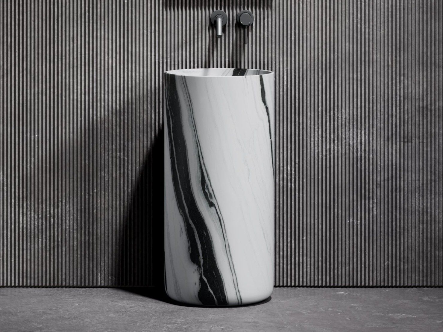 Мраморная круглая отдельно стоящая раковина LUSSO Designo ARCH-00033899