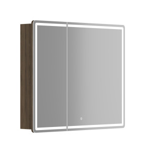 Зеркальный шкаф Mirror 890x150х740 мм, с LED подсветкой MI90ECH