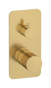 Встроенный смеситель для душа с двухходовым дивертером WE ARE IB vn397mb Brushed Gold Vinile