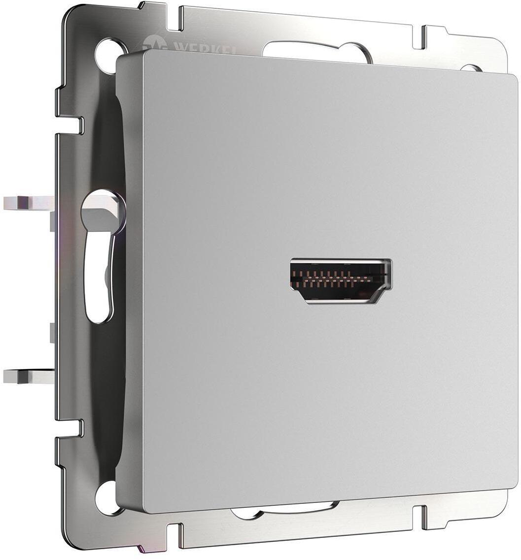 4690389110993 Розетка HDMI WL06-60-11 Werkel Серебряный