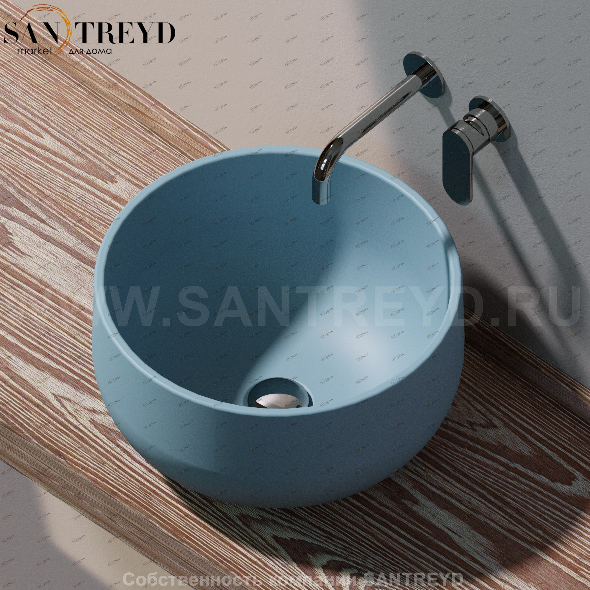 SD42L5014 Накладная раковина на столешницу  круглая Ceramica Flaminia Saltodacqua