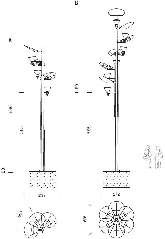 URBIDERMIS Головка столба из оцинкованной стали sun-id-1486404 - Вид №4