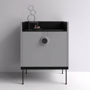 Тумба прикроватная серая Lago BRAGIN DESIGN LIVING 00-3974654 Серый