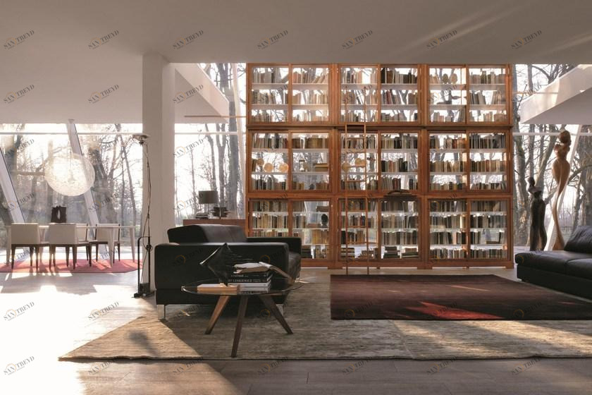 Morelato Модульный книжный шкаф из вишневого дерева  Art. fs3310182 