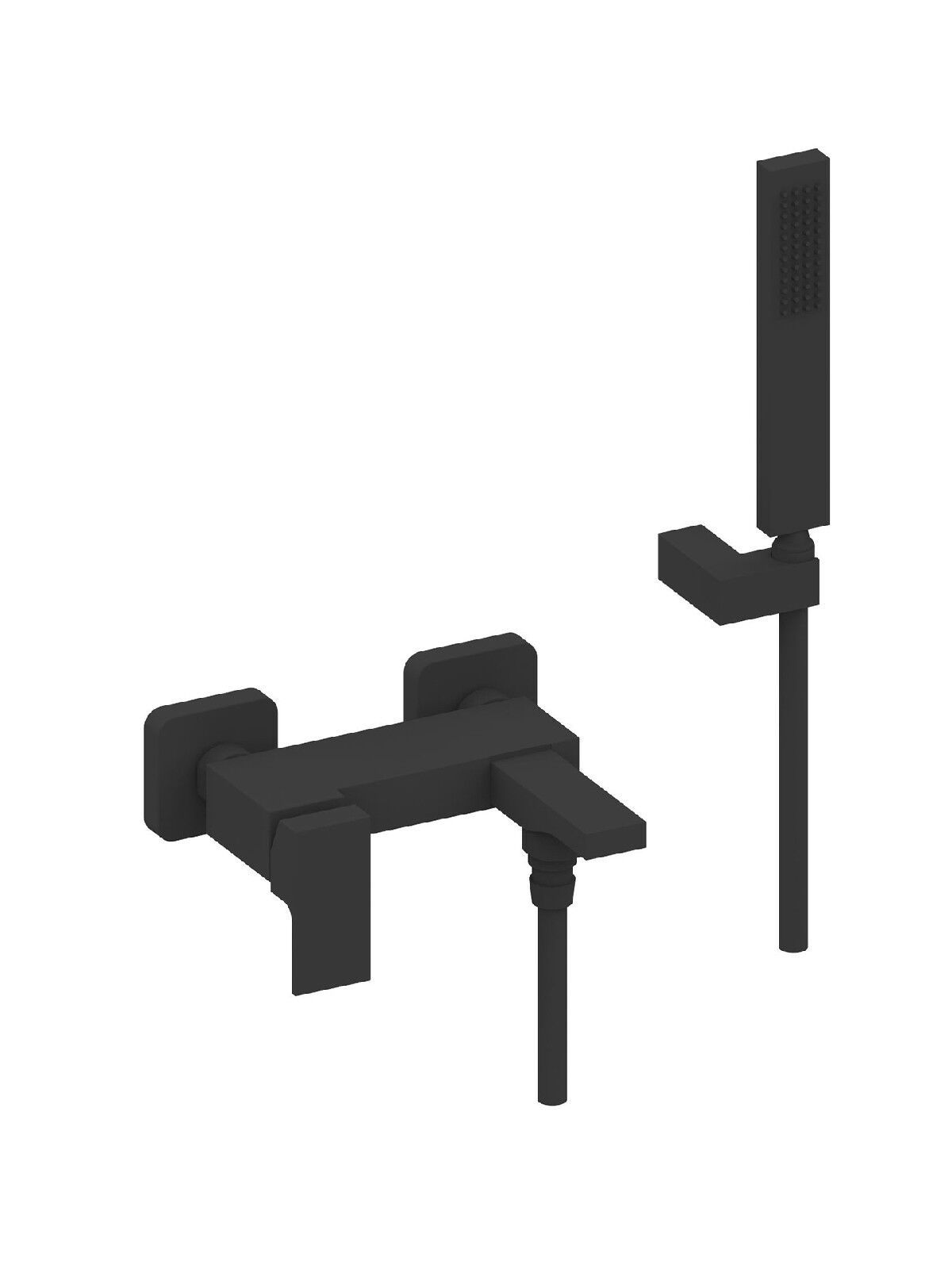 Настенный смеситель для ванны с ручным душем Rubinetterie Frattini Vita Due ARCH-00128376 - Вид №17