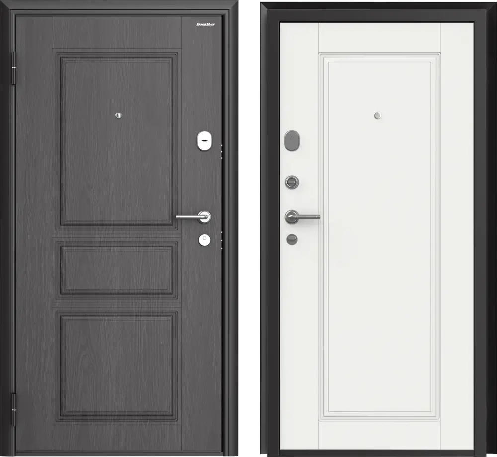 88483560 Дверь входная металлическая Премиум New 88x205 см левая белый STLM-0893836
