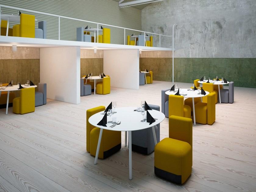 Viccarbe Кресло с обивкой из ткани на колесиках по контракту Season sun-id-1442534 - Вид №4