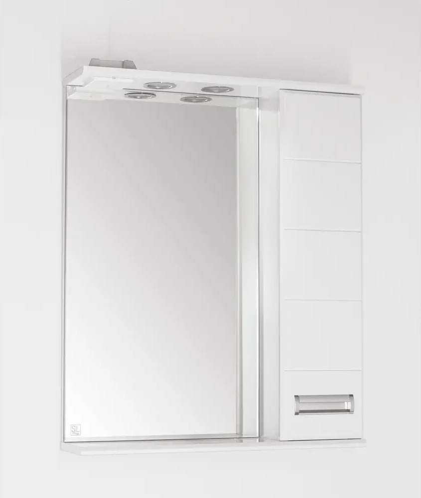 91551744 Шкаф для ванной комнаты Style line ЛС-00000019 с подсветкой 83x65см STLM-0998837