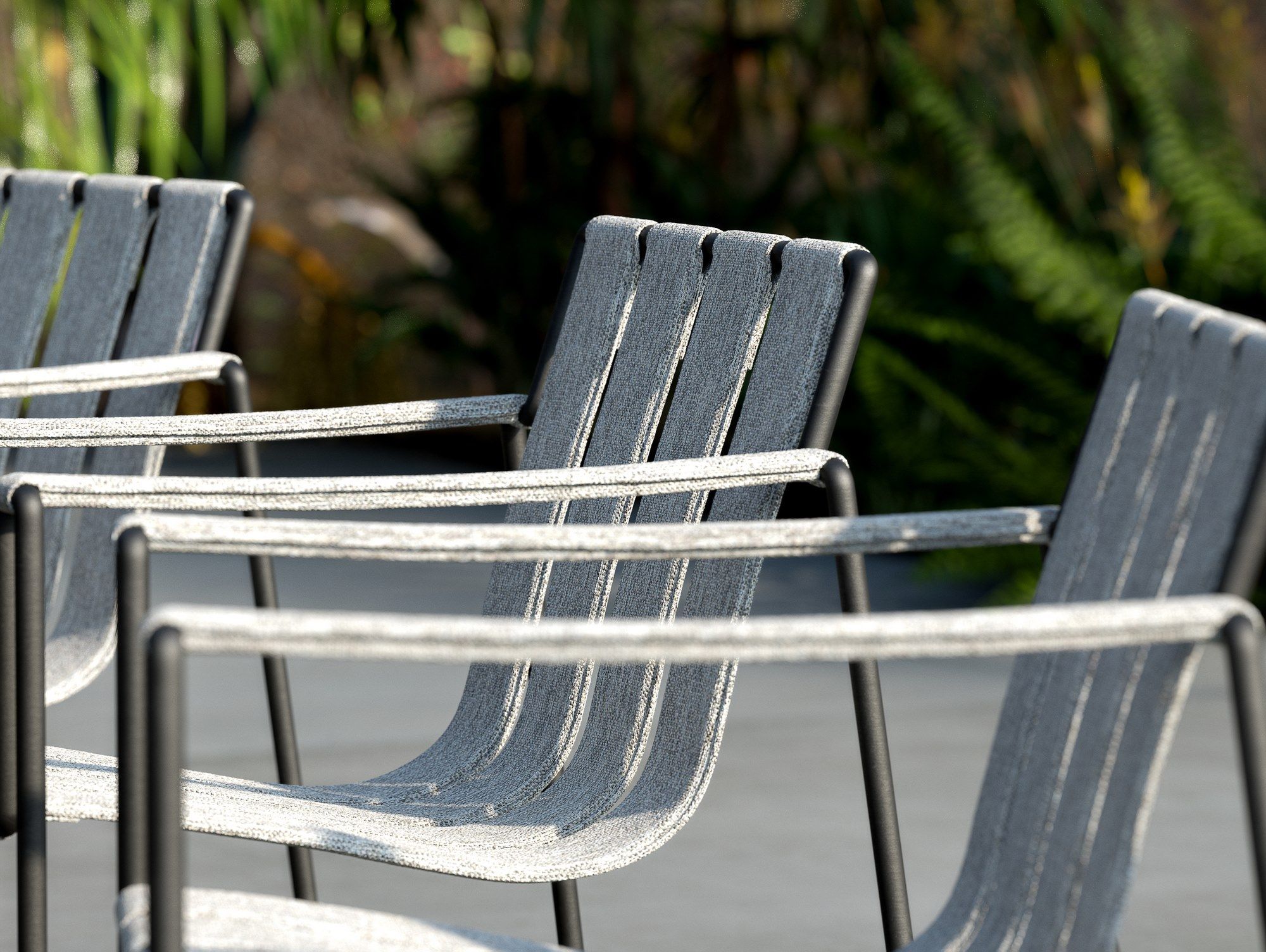 Ткань сани сад стул с подлокотниками Royal Botania Strappy ARCH-00089891 - Вид №2