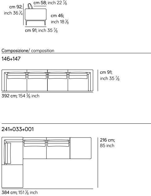 AMURA 2-х местный кожаный диван Leonard Am024.030 - Вид №12