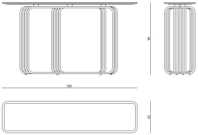 Visionnaire Прямоугольная консоль из мрамора Vincent sun-id-1443723 - Вид №2