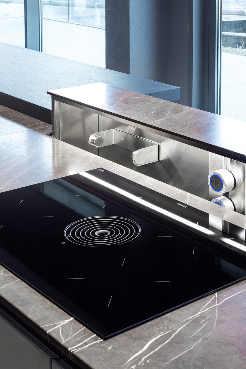 TM Italia Cucine Кухня с двойным островом и высокими шкафами с выдвижными дверцами T45 sun-id-1487958 - Вид №8