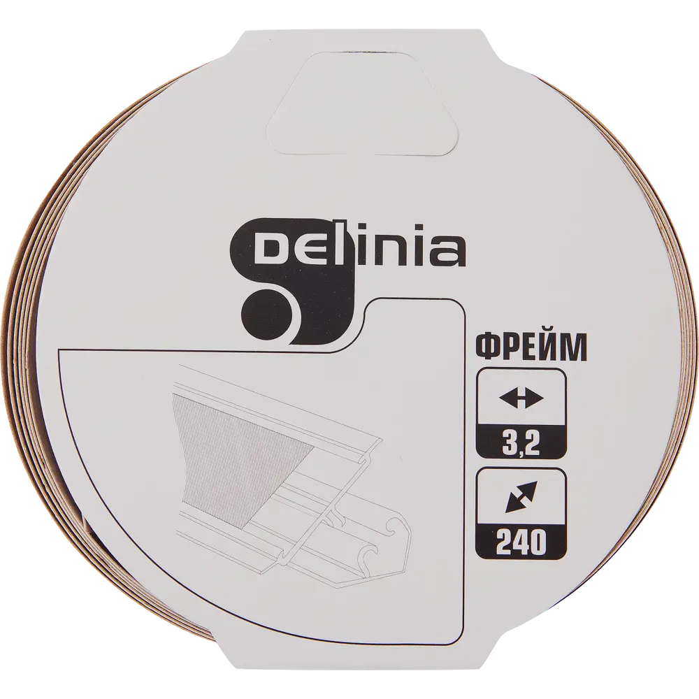 Кромка «Фрейм» для плинтуса, 240х3.2 см DELINIA STLM-2065508 - Вид №2