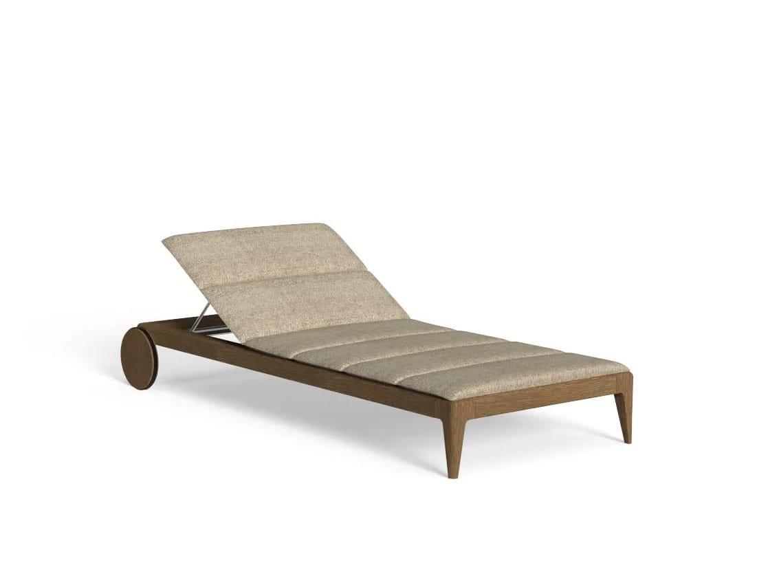 Лежак для сада с колесами Talenti Круизный тик ARCH-00151379 - Вид №3