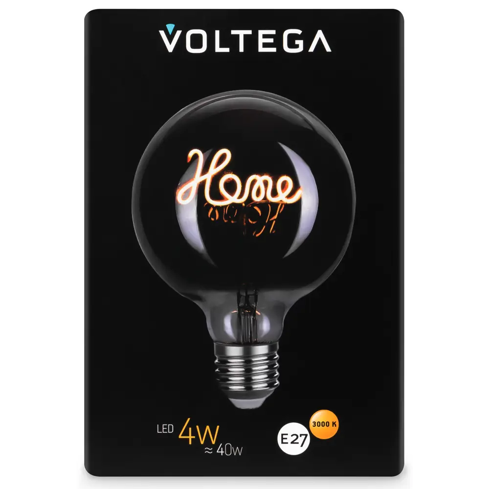 Декоративная филаментная лампа Voltega Home G125 дымчатая 4Вт E27 89345996 STLM-0921336 - Вид №3