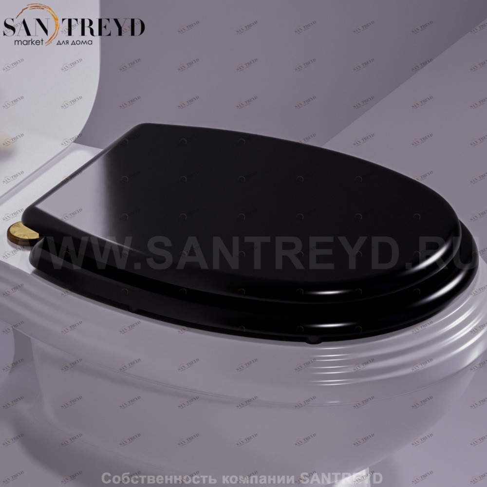 AR007D04NEROBR Крышка сиденье для унитаза Simas Arcade