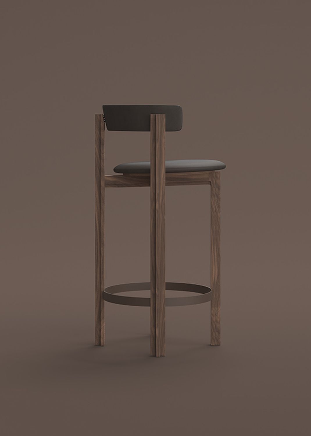 Высокий дубовый стул со спинкой Karakter Principal ARCH-00014100 - Вид №4