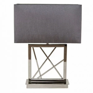 Настольная лампа Carinne темно-серая 5143 PUSHA ИНТЕРЬЕРНЫЕ 061798 Серый;хром