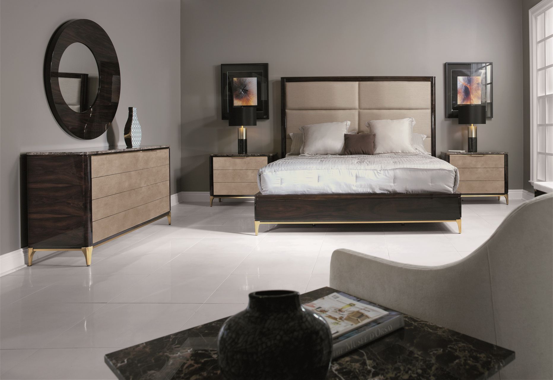 Деревянная кровать с мягким изголовьем Hurtado Evolution ARCH-00123796 - Вид №3