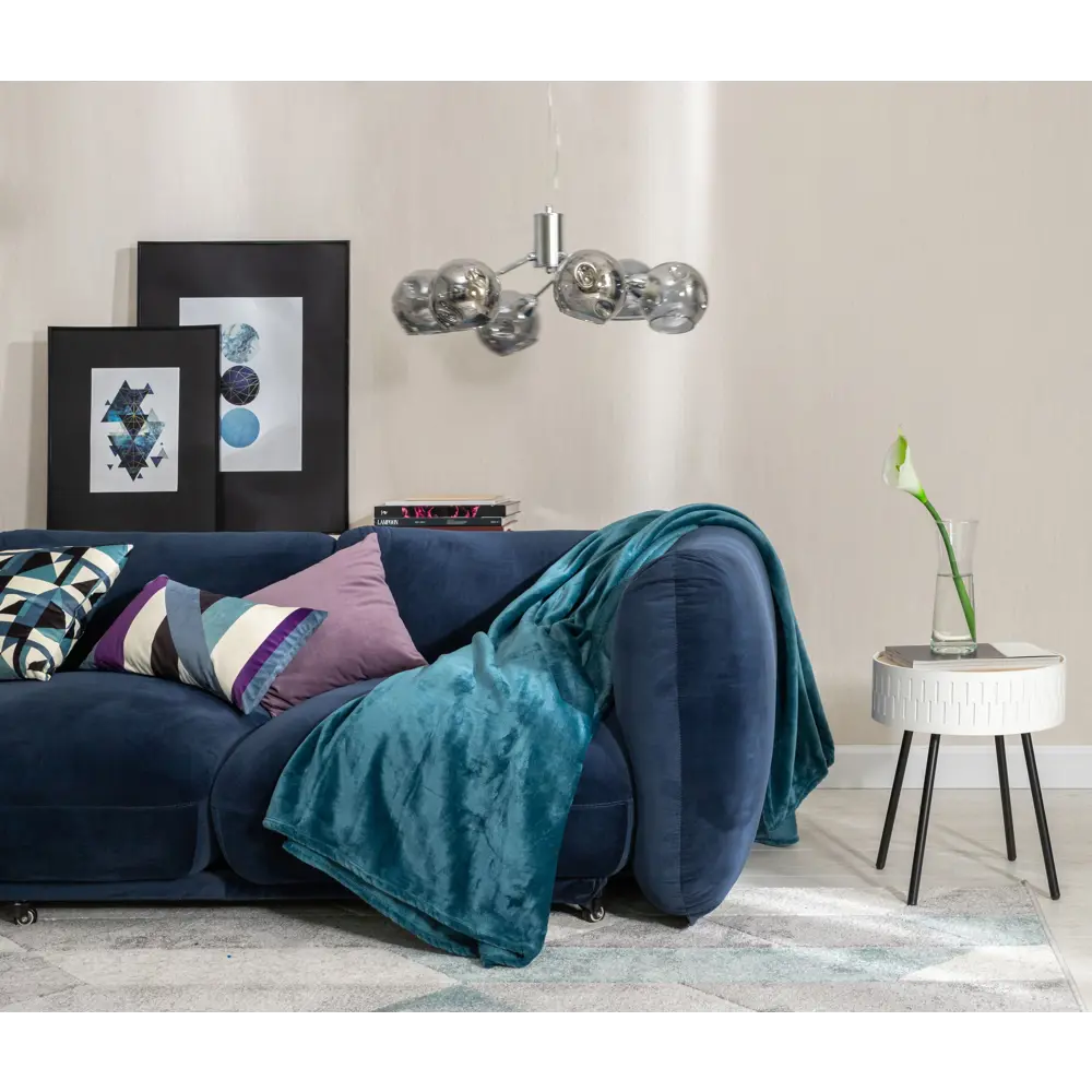 Люстра подвесная Nemo L1238-6, 6 ламп, 18 м², цвет серый/серебристый LAMPLANDIA STLM-2173108 - Вид №11