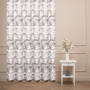 Ткань 1 п/м жаккард Ray 290 см 351 г/м² цвет пепельный