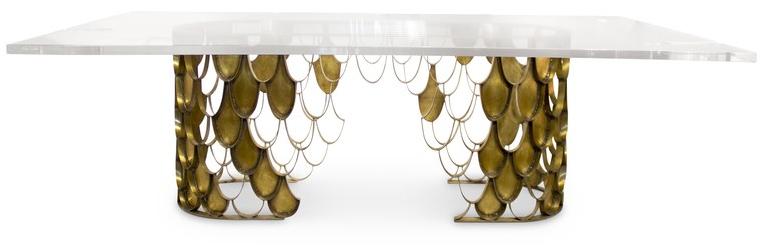 BRABBU Прямоугольный обеденный стол из стекла Koi sun-id-1512378 - Вид №1