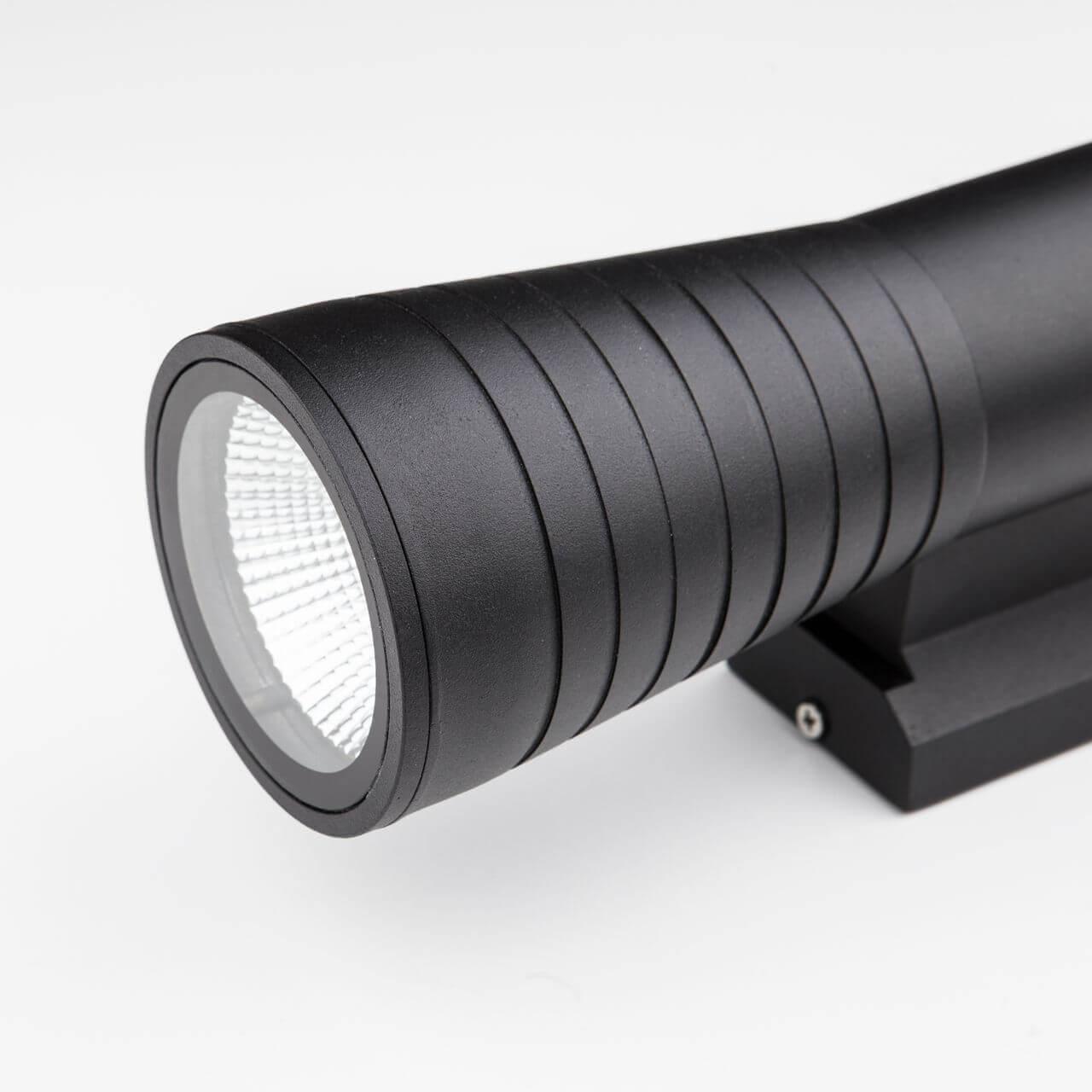 Уличный настенный светильник светодиодный 33х12,5х9 см черный Techno LED 4690389138621 ELEKTROSTANDARD TECHNO LED 00-3898316 Черный  - Вид №1