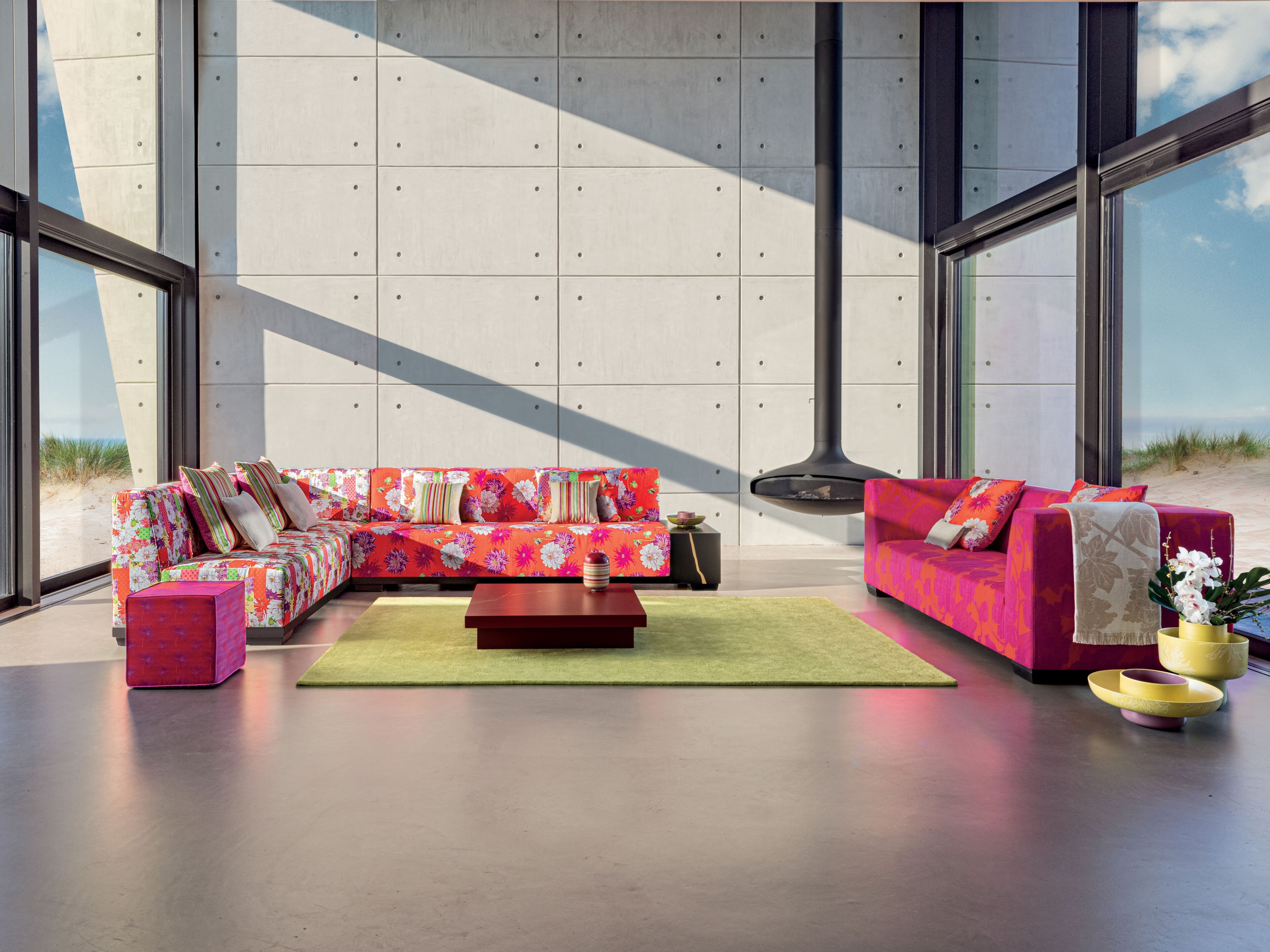 Жаккардовый плед с цветочными узорами K-3 Hana Pop ARCH-00138972 - Вид №4