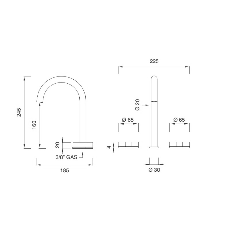 Смеситель / GIOTTO CEADESIGN sun-id-378015 - Вид №2