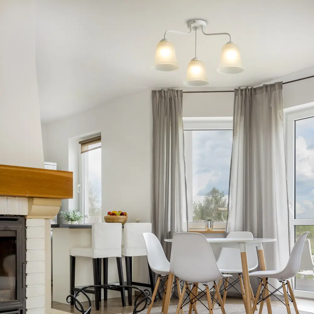 Люстра Freya Bells - элегантное потолочное освещение с тремя плафонами 89374246 STLM-0914394 - Вид №9