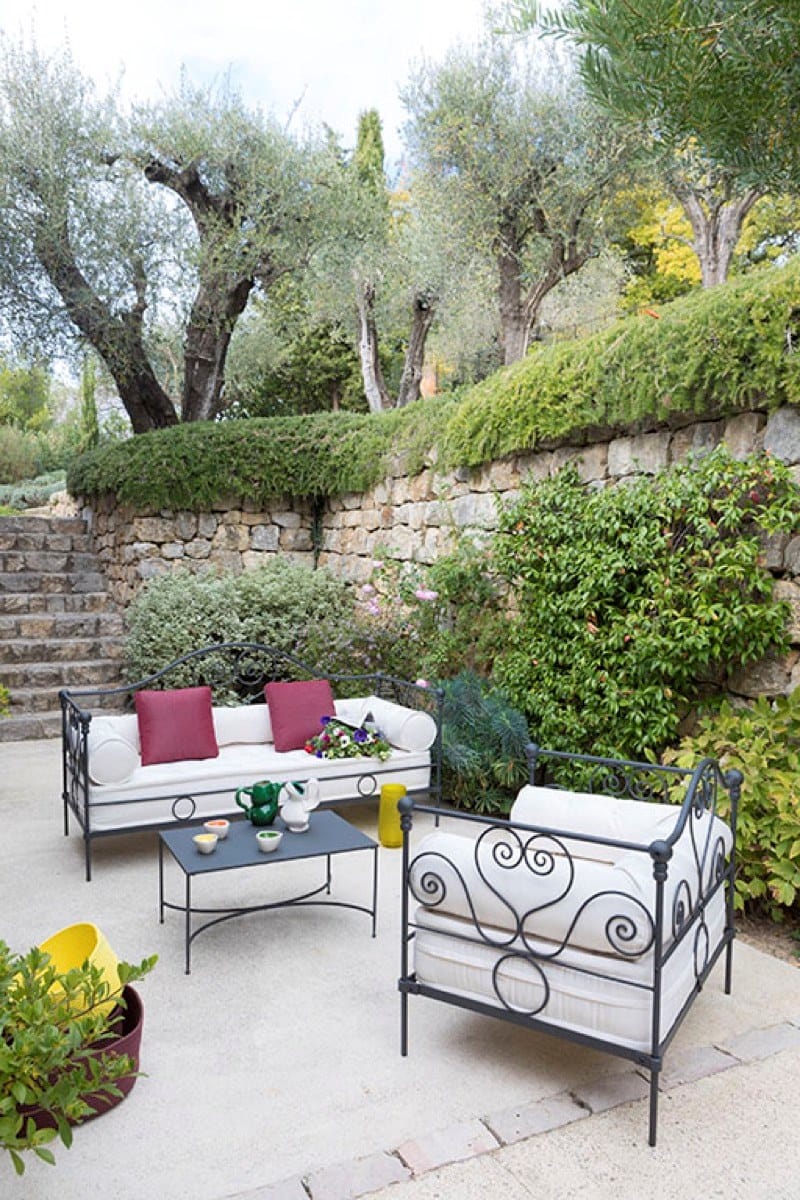 Стул для сада из железа и акриловой ткани Unopiù Aurora ARCH-00108417 - Вид №4