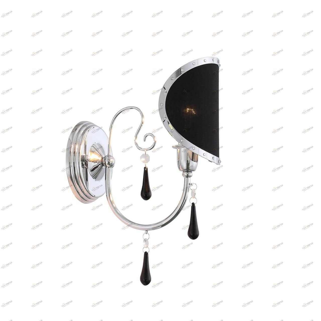 Бра настенное черное ST Luce Faccialuna SL173.101.01 ST LUCE FACCIALUNA 00-3928793 Черный 