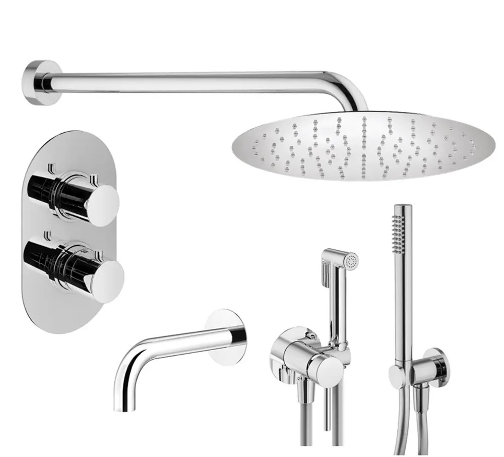 91719870 Комплект смесителей для душа Plumberia Selection KITZXOT19CR260, Хром STLM-0981615