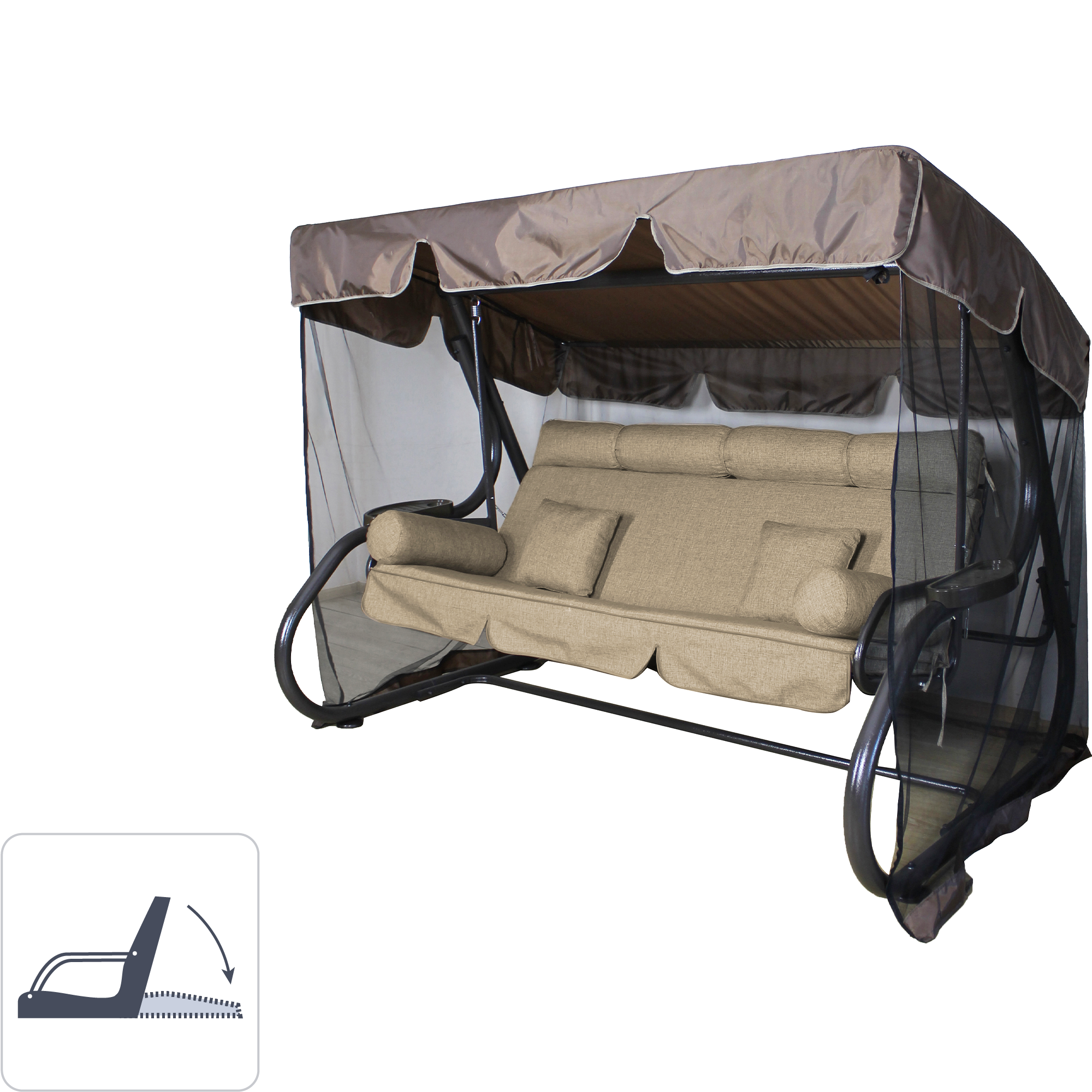 Greengard Сиена - садовые качели для комфортного отдыха на 4 персоны 86489095 STLM-0069313