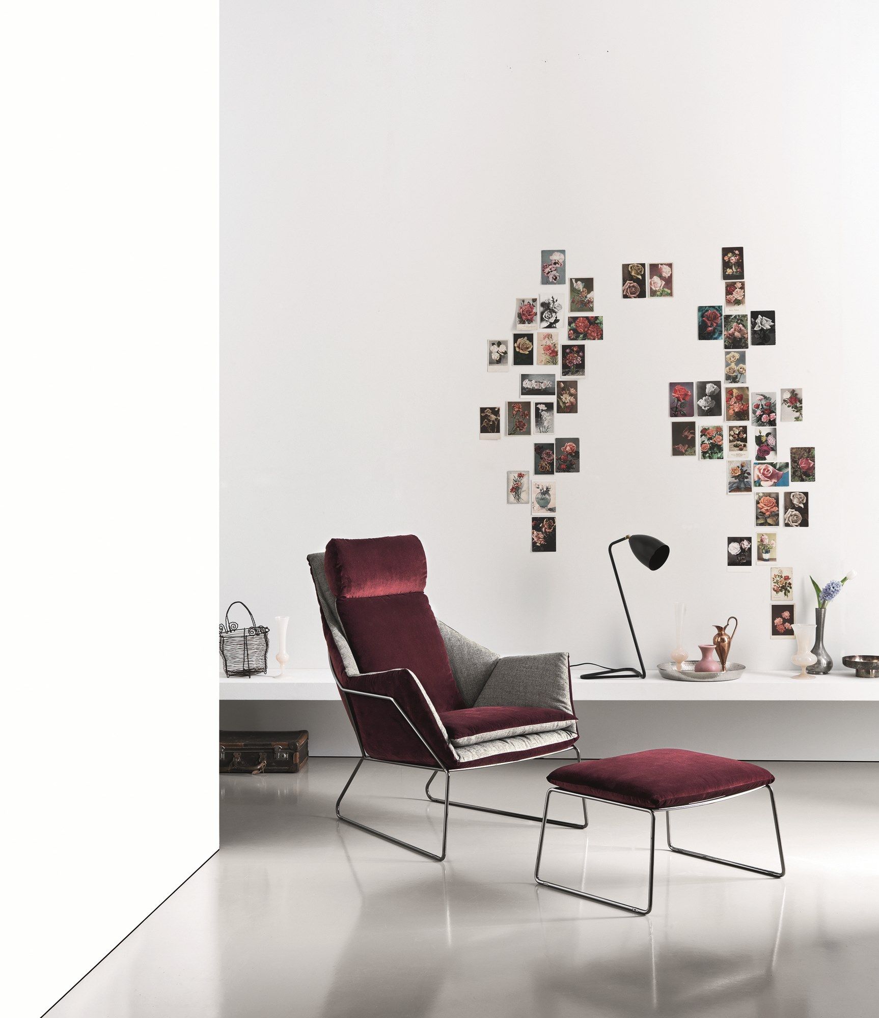 Кресло bergère из ткани с высокой спинкой Saba Italia Нью-Йорк ARCH-00039174 - Вид №6